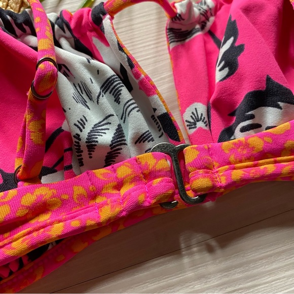 Maaji 🌺 Reversible Print Floral Bralette Bikini Top | Cheeky High Leg Bottoms - Picture 11 of 16